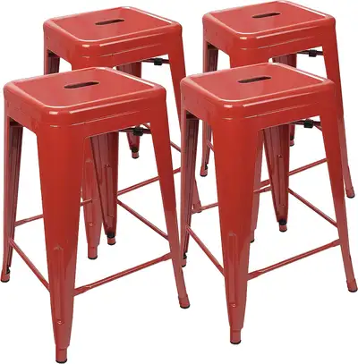 UrbanMod Bar Stools for Kitchen Counter Height, Set of 4 units, View more