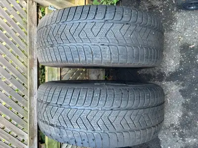 Good for spares. One has better thread than the other. Rims like new.
