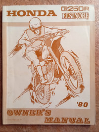 Honda 1980 CR250R Service Manual