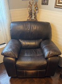 Large leather recliner 