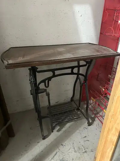 antique sewing machine table, View more