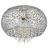 5-Light Flush Mount with Crystal Accents. Brand new in sealed b