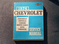 1974 Chevy ,Chevelle,Camaro, Monte Carlo,Nova,Corvette manual
