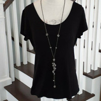 Super long so sparkly statement necklace