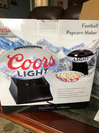 Coors light hot air popcorn maker