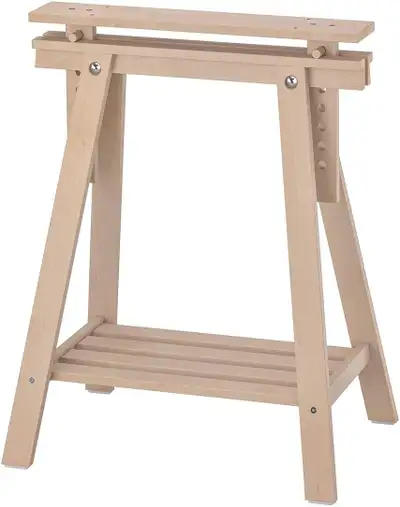 Ikea Finnyard trestle with shelf, View more