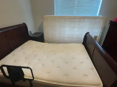 Free double mattress and box spring , View more