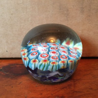 Vintage /antique Millefiori glass paperweight