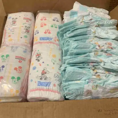 111 Huggies snug and dry 30 Huggies lil snuggles 8 Kirkland 24 pampers