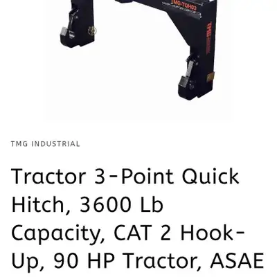 3 Point Hitch Quick Attach Adapter (New), View more