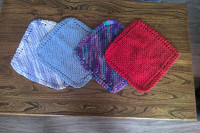 New 100% cotton handmade knitted dishcloths/washcloths(8 X 8 in)