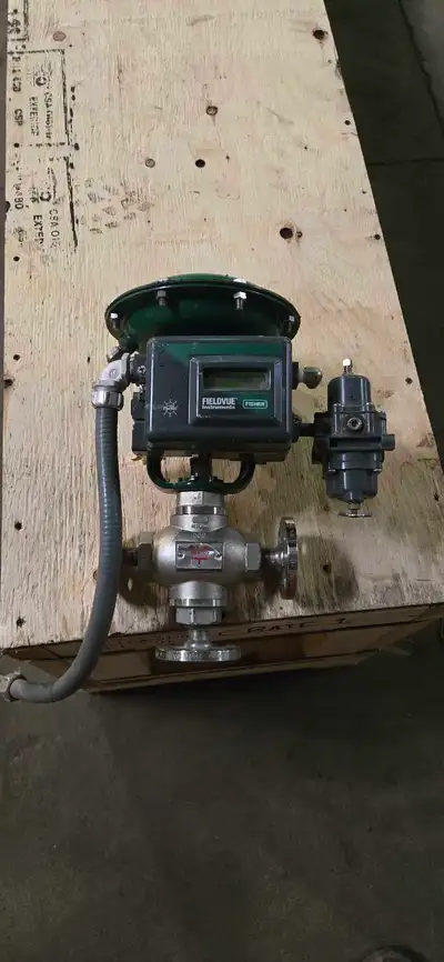 Up for sale is a professional-grade, automated industrial control valve assembly in excellent surplu...