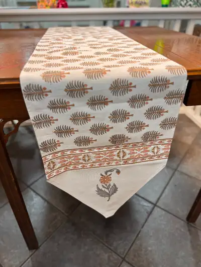 Brand New - Cotton Table Runner (14" x 72") - Steal Deal!, View more