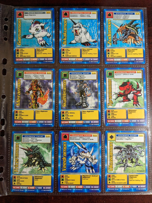 Digimon Trading Cards 1999 in Arts & Collectibles in St. Catharines - Image 2
