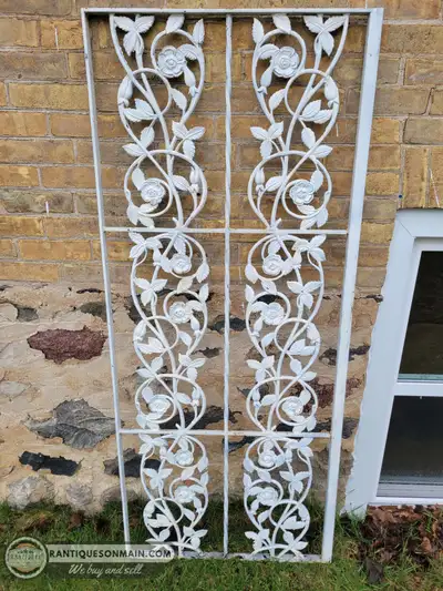 Antique Iron Garden Panel, View more