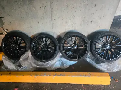 I have for sale this set of very nice 19" Mille Miglia MM1009 rims finished in a high gloss black eq...