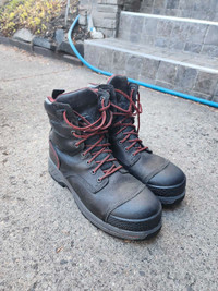 Men's Timberland Pro Steel Toe work boots.