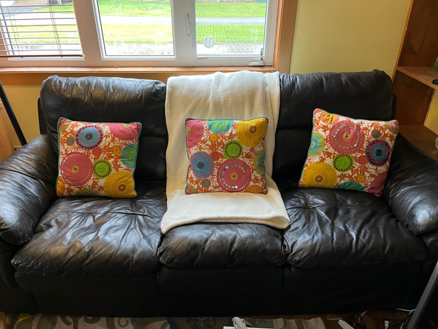 Leather couch and chair set  in Couches & Futons in New Glasgow