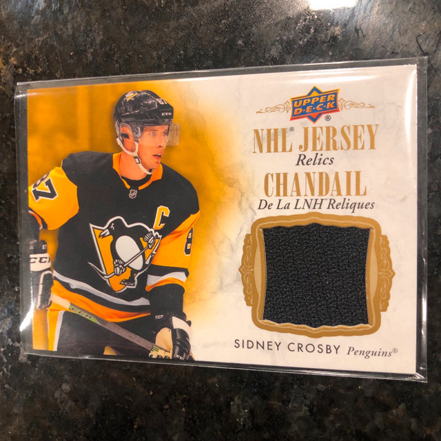 2020-21 UPPER DECK TIM HORTONS #J-SC SIDNEY CROSBY JERSEY RELICS in Arts & Collectibles in Strathcona County