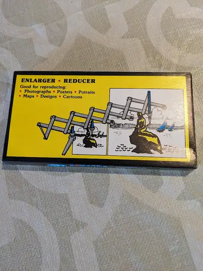 Good for reproducing photographs, posters, maps, designs, cartoons. Comes with instructions. In orig...