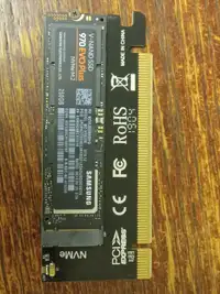 NVMe M.2 250 GB in PCIe enclosure | SSD | Samsung