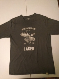 shirt: Mens Moosehead Lager Beer Logo