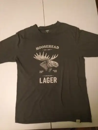 shirt: Mens Moosehead Lager Beer Logo, View more