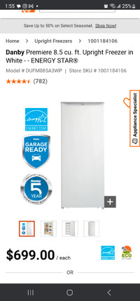 Freezer Stand up
