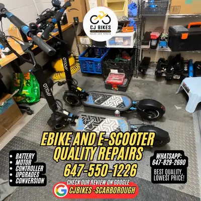 Check out our Google reviews: CjBikes Is your e-bike or e-scooter not working properly? Whether it’s...