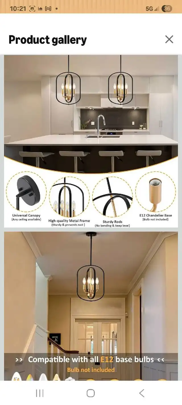 AKLMXCG Chandelier in Indoor Lighting & Fans in Kitchener / Waterloo - Image 4