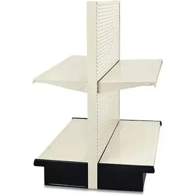 For Sale: Supermarket Gondola Shelving Unit – Cream Color Selling a gently used retail gondola, perf...