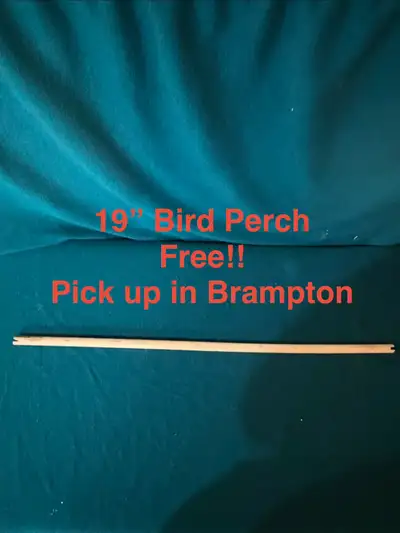 19” Wooden Bird Perch Free!! Brampton, View more