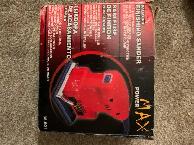 Max power finishing sander. $30, View more