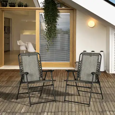 Brand new - 2 Pieces Outdoor Folding Patio Chair Set, Portable , View more
