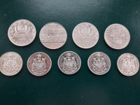 Canadian Dollar and Half Dollar coins