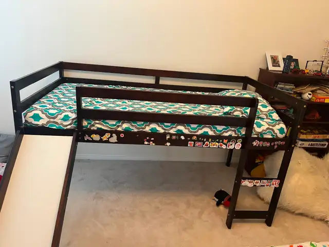 Kids Loft Bed with Slide
