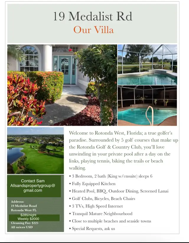 South west florida villa