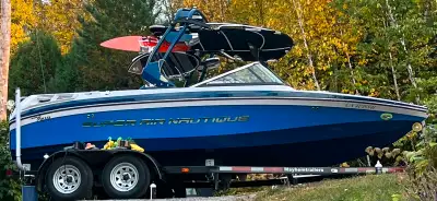 2012 nautique 210 less than 350 hrs, upgraded roswell amps and speakers, sea dek flooring, and nauti...