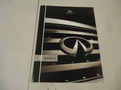 2005 Infiniti Full Line Sales Brochure. New. 10 Pages. See Pictures. Features Q45,G35, FX35/FX45, QX...