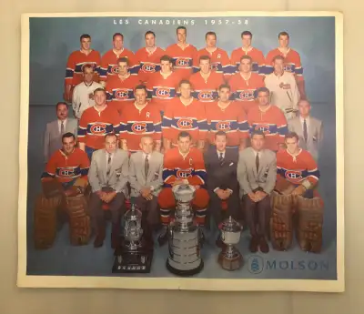 Les Canadiens 1957-58 / Photo d équipe officielle Coupe Stanley, View more