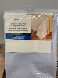 Mainstays textured Table Pad or Vinyl Tablecloth