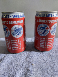 1992 blue jays coke cans