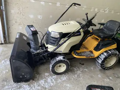 tracteur à jardin avec soufleuse à neuge, View more