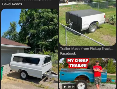 Looking for a truck box trailer. 1/2 ton or bigger. Prefer Sask plated