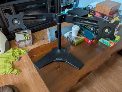 Duel monitor mount, View more