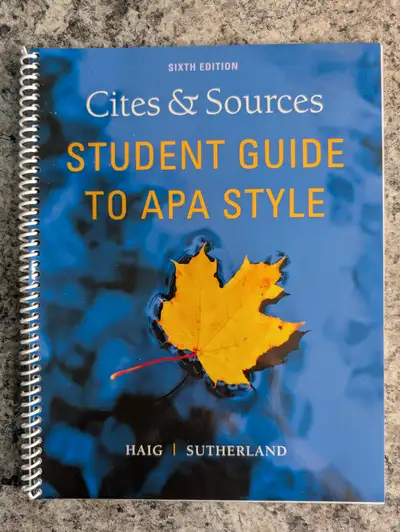 Cites and Sources: Student Guide to APA Style, 6th Edition, View more