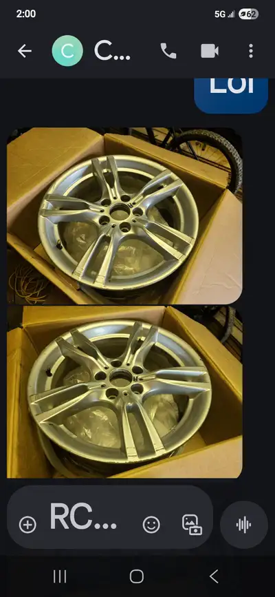 4 used rims for 2018 bmw 328 18 inch $1000 for all 4 or best offer Call chris 4377882747 delivery np