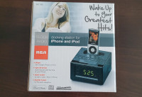 RCA Alarm Clock Radio -with iPhone iPod dock digital FM tuner