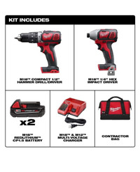 Milwaukee M18 2697-22CT cordless 2-tool kit 