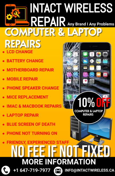 At Intact Wireless, we specialize in quick and reliable repairs for all your devices—whether it’s a...